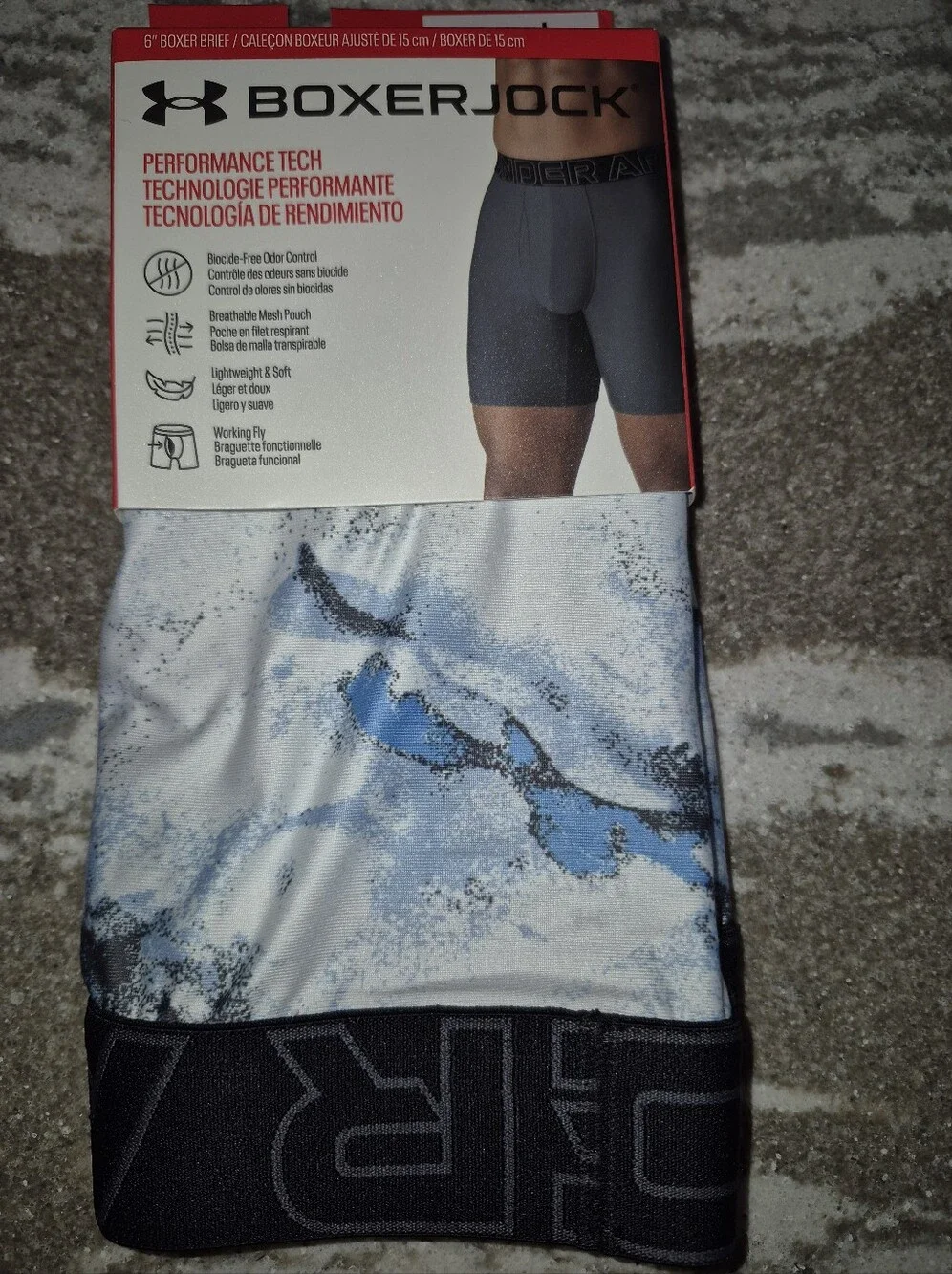 Under Armour Men's Performance Tech Boxer Jock Boxer Brief Underwear New